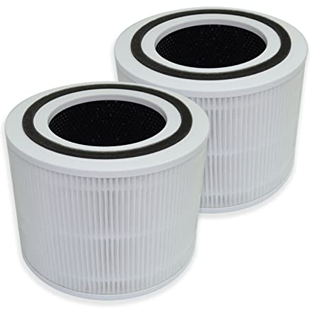 PUREBURG AR1CS Ersatz-HEPA-Filter, kompatibel mit TCL Breeva A1C Luftreiniger, H13 3-stufige Filtration, Aktivkohle, 2 Stück