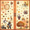 Erntedankfest Fensteraufkleber,Fensterbilder Herbst,Fensterbilder Herbst Selbstklebend,Fensterbilder Frühling Selbstklebend,Aufkleber Fenstersticker,für Thanksgiving Herbst Deko Fenster Aufkleber.