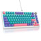 SbocKeeb V400 Teclado Mecanico 75% Gasket Mouted, Personalizado Intercambiable En Caliente 75% TKL Cableado Mecánico RGB Teclado con Almohadillas Que Absorben El Sonido, Americano QWERTY Programable