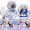 81Pcs Birthday Decorations, Frozen Party Decorations Kids' Party Tableware Set, Birthday Party Plates Cups and Napkins Tablecloth 20 Guests