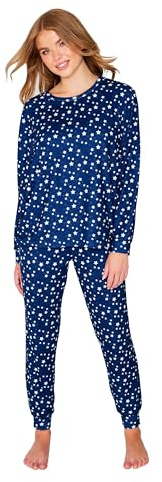 TURTLE Women’s Pyjama Set – Short Sleeve Nightwear & Lounge Wear, Soft Cotton PJ Set with Printed Top and Full Length Bottoms, Comfortable Sleepwear for Women