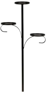 Black Triple Tree Topper, Shelf for Christmas Tree Triple Uniqe Christmas Topper Candle Holder with 3 Levels Tree Topper Stand, Candelabra Tree Topper for Indoor Bedroom Kitchen Ornaments, 35.43in