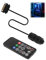 teasteam 5V 3 Pin ARGB Controller RGB Controller Cable with 14 Key Remote Control Light Mode RGB Fan Controller DIY SATA Power LED Male Connector for PC Case Fans Hub Light Strip Lighting Board
