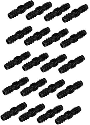VICASKY 20stücke Gerade Schlauchkupplungen Mit Widerhaken Für Tropfsysteme Garten Bewässerung Schwarz