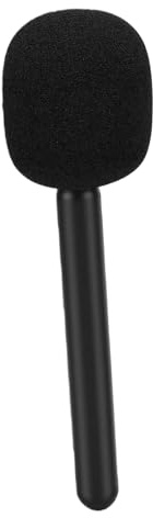 BONKZEBU Wireless Interview Microphone Handle Enhanced Noise Reduction Windproof Ergonomic Design for MIC1/2, Handheld Stick