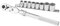 STANLEY 0-94-609 Set 9 pz, cricchetto estensibile + bussole, attacco 3/8.