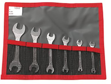 FACOM Gabelschlüssel Satz 6 teilig,Maulstellung 15 U.75 Gr, 1 Stück, 22.JE6T