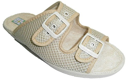 Alberola Chancla Rejilla con Doble Hebilla beig Talla 38