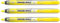 Pentel Handy-Line S Textmarker, einziehbar/nachfüllbar, gelb, feine Spitze, Gelb, 3 Stück