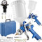 TecTake HVLP Pistolet A Peinture Aerographe Pneumatique, Buse de 1,0/1,7mm - diverses modèles - (Type 400097)