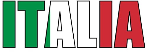 Samunshi® Italia Schriftzug Aufkleber Italien - 15x5,3cm