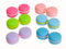 SPORTS WORLD VISION Macaroon Pink Contact Lens Cases, 3PCS Storage/Soaking Contact Lens Case for Left/Right Eyes, Durable, Compact, Portable and Leakproof Lens Case Box