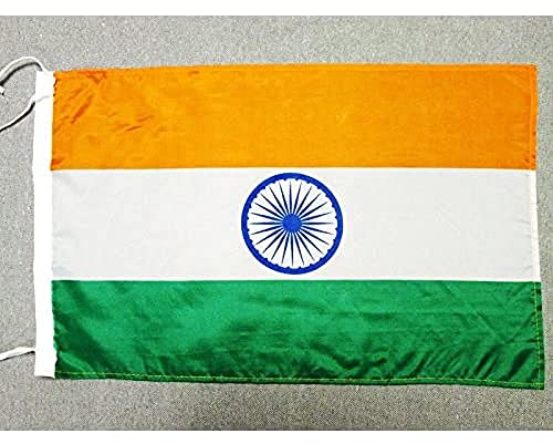 AZ FLAG - Flagge Indien - 45x30 cm Freiner Polyester - Indische Fahne 30 x 45 Cm - Flaggen