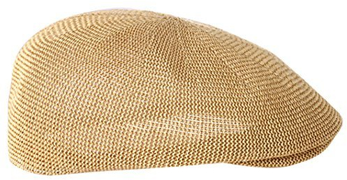 TININNA Homme Chapeau de Paille Crochet,Chapeau de Soleil,Casquette de Plage d'été Bonnet,Chapeau de Pêche Visière Capeline Khaki