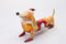 Festive Glaskugel-Dekoration, Motiv: Wursthhund, 16 cm