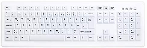 Active Key AK-C8100F-U1-W/GE Kompakte Hygiene Tastatur, USB Weiß