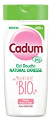 Cadum Natural Caresse Gel Douche Certifié Bio Parfum Fleurs de Rose 400 ml