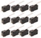 CESFONJER Lot de 12 micro-interrupteurs de fin de course | Micro-interrupteur à levier à charnière momentanée AC 5 A 125 250 V SPDT 3 broches - Noir