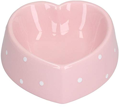 Gamelle pour petits animaux en forme de cœur rose 15 cm/300 ml