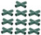 10 Stück Steckverbinder Rohrverbinder Verbindungsstücke, PVC Eckverbinder, für Gewächshäuser Rahmen Regale (4 Wege Niveau - 11mm)