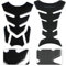 2 Stück Motorrad Tank Pad 3D Tank Aufkleber Kohlefaser Protector Aufkleber Universal fit für Motorrad Tanks