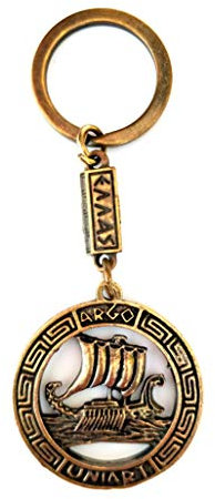 IconsGr Schlüsselanhänger Argo Jason und die Argonauten, Zamak, Gold, Unisex-Erwachsene, Gelb
