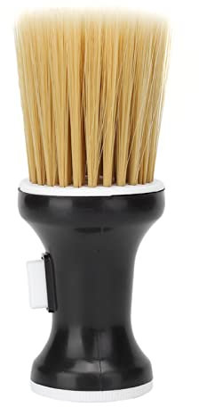Brosse de plumeau confortable pour le cou Brosse à cheveux cassée Brosse de coupe de cheveux Nettoyant pour cheveux portable Balayage pour salon de coiffure à usage domestique(black)
