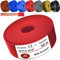 MAS Premium Câble conducteur H07 V-K 16 mm² de 5 à 100 m - Noir, marron, bleu foncé, jaune vert, gris, bleu clair ou rouge - Fil unique flexible (rouge, 50 m)