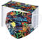 Bumplebee 50 Stück Kinder Mundschutz mit Motiv Bunt MNS Mund Nasenschutz Cartoon Druck Maske Tücher Atmungsaktiv Multifunktionstuch Bandana Halstuch Schals