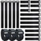 35 Stk Klett Kabelbinder Wiederverwendbar Klettkabelbinder 40cm 30cm 20cm 15cm Nylon Kabelklett Klettbinder Wiederverschließbar Kabel-Klettband Klettverschluss Schlaufenband Schwarz