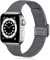Ouwegaga Kompatibel mit Apple Watch Armband 38mm 40mm 41mm 42mm 44mm 45mm 49mm, Ersatz Edelstahl Metall Armband Kompatibel mit iWatch Armband Series 9 8 7 6 5 4 3 2 1/SE Ultra,42mm/44mm/45mm/49mm Grau