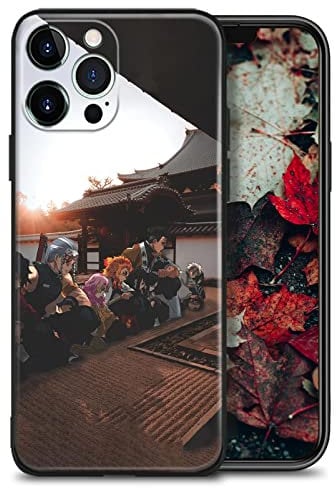 HWLHJJ Anime Shockproof Phone Cases Protective Matte Cover Manga Print Soft Silicone Shell (Pillars Hashira Demon Slayer,For iPhone 13 Mini)