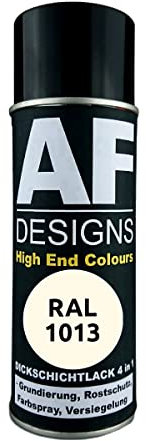 Alex Flittner Designs Rostschutzlack 4in1 RAL 1013 Perlweiss Metall Schutzlack Spray Rostschutzfarbe Sprühdose
