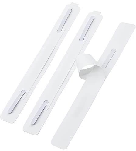 Abheftmechaniken selbstklebend | 3-teilig 150 x 16 mm, weiß | 20, 100 oder 500 Stück Abheftstreifen selbstklebend Aktendulli Abhefter (100)