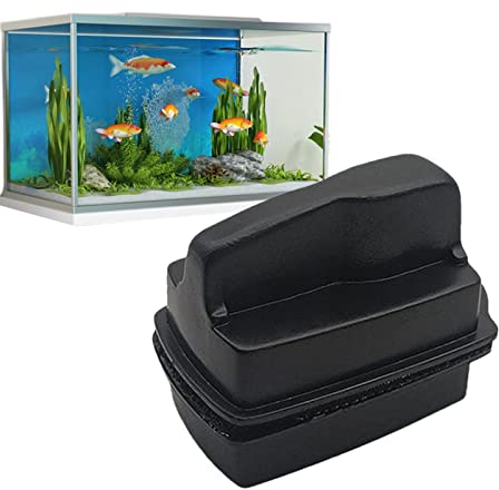 Magnetic Aquarium Cleaning Brush | Double-Sided Algae Remover for Aquariums | No Scratch Magnet Fish Tank Glass Cleaner Magnetic Brush for Small Fish Tank Glass and Acrylic