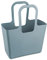 Koziol TASCHE XL robuster Shopper – langlebig standfest wasserdicht pflegeleicht | Einkaufen Büro Reisen Picknick Aufbewahrung (nature flower blue)