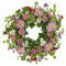 AMF0RESJ Frühlingssommer-Kranz mit Chrysantheme, Gänseblümchen, Wildblume, Eukalyptusblätter, Efeublätter für drinnen und draußen, Bauernhaus, Zuhause, Wandfest, Dekoration
