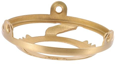 Porte-anneau D'abat-jour E14 en Cuivre pour Lustre, Or | Support Stable et Facile à Installer, Accessoire Élégant pour Abat-jour, Anneau de Rechange pour Lampe