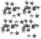 200pcs Rivets en Étoile, 10mm Clous à Griffes Étoilées pour Maroquinerie Métal Punk Rivet pour DIY Décoration de Sacs, Chapeaux et Vêtements(Gris)