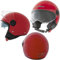 Casco Jet Moto Visiera Parasole ECE 22-06 Aperto Scooter Antigraffio Rosso M