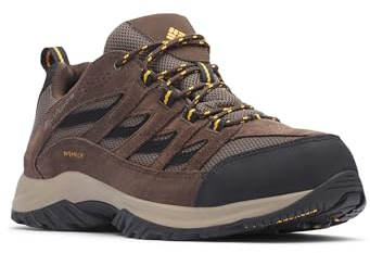 Columbia Mens Crestwood Waterproof, Mud/Squash, 9
