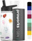 Proworks Gen 2 Insulated Water Bottles with Straw Lid | 1 Litre Stainless Steel Water Bottle, 24 Hours Cold & 12 Hours Hot, Metal Leakproof Flask for Work, Gym, Travel - Pure White - Crystal Dreams