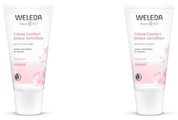 WELEDA Bio Mandel Sensitiv Feuchtigkeitscreme - unparfümierte Naturkosmetik Feuchtigkeitspflege Gesichtscreme beruhigt sensible, trockene Haut & sorgt für einen gesunden Teint (1x 30 ml)