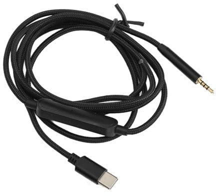 ASHATA 2.5mm to Type C Headphone Cable for QC25 QC35 QC45 NC700 OE2 AE2, Lossless Noiseless 2.5mm Male to USB C Male Extension Cable, 4.9ft