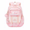 Tanou Zaino Scuola Elementare Bambina, Zaini per Ragazze di Grande Capacità, Zaino Bambina Elementari Kawaii Traspirante con Ciondolo, Rosa