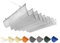 pujindu Customizable Outdoor Shade Sails, Retractable Wave Canopy Pergola Cover, UV Resistant Sun Protection Canopy Cover With Mounting Kit For Patio Porch Garden