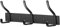 ZUIMENG Porte Manteau Mural, Patere Murale en Acier Inoxydable, Porte Manteaux pour Chambre Salle de Bain Cuisine (Noir, 3 Crochets, 1Pcs)
