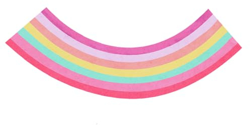 WHAMVOX 4stücke Regenbogen Wandaufkleber Selbstklebende Regenbogen Tapete Zimmerdeko Für Mädchen Schlafzimmer Kinderzimmer Dekoration Abziehbare Tapete Für Kinderzimmer