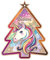 BlinkWishes Einhorn-Weihnachtsschmuck, Regenbogen-Hängeornament für Baumdekoration, für Kinder, Baby, Mädchen, Jungen, Einhorn-Fans und Liebhaber
