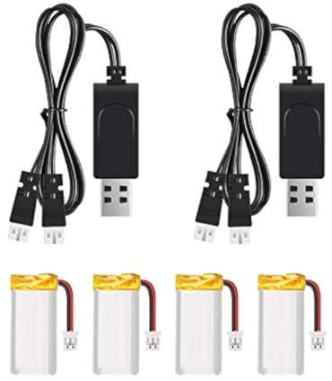 ThaRigwig Official Replacement Battery for SNAP-TAIN SP350 Drone Battery Kits, 2 Drone Batteries for SNAP-TAIN SP350 Drone w/ 2 in 1 USB Charger